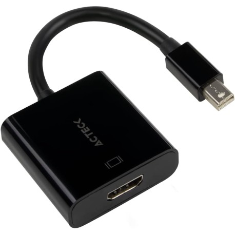 Adaptador Mini DisplayPort a HDMI Shift Plus AH430 Para Video Hasta 4k Macho a Hembra Negro