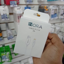 CABLE IPHONE 2M 2.1A 1HORA BLANCO CAB247
